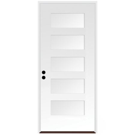 TRIMLITE Exterior Single Door, Right Hand/Inswing, 1.75 Thick, Fiberglass 2868RHISPSF5PSHK49161DB